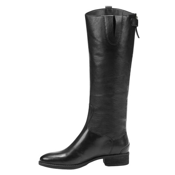 Sam Edelman Womens Penny Riding Boot US 4 EU 33.5 Wide Calf Black Leather NWOB - Picture 2 of 13